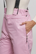 Купить Полукомбинезон утепленный женский зимний горнолыжный розового цвета 7601R, фото 13