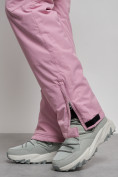 Купить Полукомбинезон утепленный женский зимний горнолыжный розового цвета 7601R, фото 16