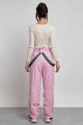 Купить Полукомбинезон утепленный женский зимний горнолыжный розового цвета 7601R, фото 8