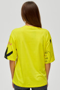 Купить Женские футболки с принтом желтого цвета 76024J, фото 5