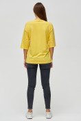 Купить Женские футболки с надписями желтого цвета 76029J, фото 2