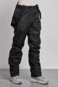 Купить Полукомбинезон утепленный женский зимний горнолыжный черного цвета 7607Ch, фото 7