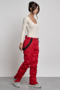 Купить Полукомбинезон утепленный женский зимний горнолыжный красного цвета 7607Kr, фото 17