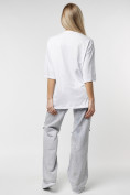 Купить Женские футболки с принтом белого цвета 76098Bl, фото 9