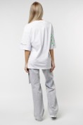 Купить Женские футболки с принтом белого цвета 76102Bl, фото 9
