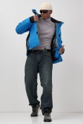Купить Горнолыжная куртка мужская зимняя голубого цвета 7611Gl, фото 21