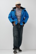Купить Горнолыжная куртка мужская зимняя голубого цвета 7611Gl, фото 22