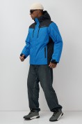 Купить Горнолыжная куртка мужская зимняя голубого цвета 7611Gl, фото 6
