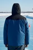 Купить Горнолыжная куртка мужская зимняя синего цвета 7611S, фото 2