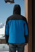Купить Горнолыжная куртка мужская зимняя голубого цвета 7612Gl, фото 3