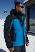 Купить Горнолыжная куртка мужская зимняя голубого цвета 7612Gl, фото 2