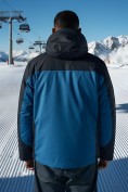Купить Горнолыжная куртка мужская зимняя синего цвета 7616S, фото 4