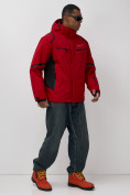 Купить Горнолыжная куртка мужская зимняя красного цвета 7617Kr, фото 11