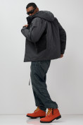 Купить Горнолыжная куртка мужская зимняя темно-серого цвета 7617TC, фото 11