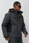 Купить Горнолыжная куртка мужская зимняя темно-серого цвета 7617TC, фото 3
