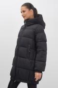 Купить Куртка женская зимняя на резинке большого размера черного цвета 7619Ch, фото 15