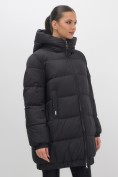 Купить Куртка женская зимняя на резинке большого размера черного цвета 7619Ch, фото 16
