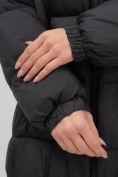 Купить Куртка женская зимняя на резинке большого размера черного цвета 7619Ch, фото 17