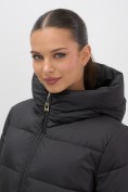 Купить Куртка женская зимняя на резинке большого размера черного цвета 7619Ch, фото 20