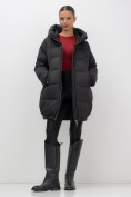 Купить Куртка женская зимняя на резинке большого размера черного цвета 7619Ch, фото 11