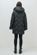 Купить Куртка зимняя женская с капюшоном модная черного цвета 7653Ch, фото 17