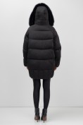 Купить Куртка зимняя женская с мехом и капюшоном тренд черного цвета 7660Ch, фото 12