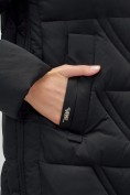 Купить Куртка зимняя женская классическая с капюшоном черного цвета 7671Ch, фото 15