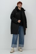 Купить Пальто зимнее утепленное женское большого размера черного цвета 7699Ch, фото 20