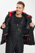 Купить Горнолыжная куртка мужская черного цвета 77010Ch, фото 8