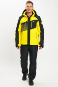 Купить Горнолыжная куртка мужская желтого цвета 77012J, фото 10