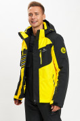 Купить Горнолыжная куртка мужская желтого цвета 77012J, фото 11
