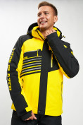 Купить Горнолыжная куртка мужская желтого цвета 77012J, фото 2