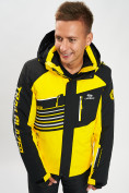 Купить Горнолыжная куртка мужская желтого цвета 77012J
