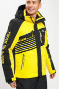 Купить Горнолыжная куртка мужская желтого цвета 77012J, фото 3