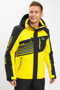 Купить Горнолыжная куртка мужская желтого цвета 77012J, фото 5