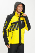 Купить Горнолыжная куртка мужская желтого цвета 77012J, фото 6