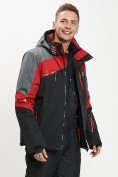 Купить Горнолыжная куртка мужская красного цвета 77013Kr, фото 10