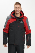 Купить Горнолыжная куртка мужская красного цвета 77013Kr, фото 5
