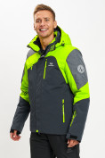 Купить Горнолыжная куртка мужская зеленого цвета 77013Z, фото 5
