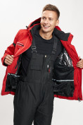 Купить Горнолыжная куртка мужская красного цвета 77014Kr, фото 10