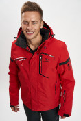 Купить Горнолыжная куртка мужская красного цвета 77014Kr, фото 3