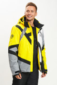 Купить Горнолыжная куртка мужская желтого цвета 77015J, фото 12