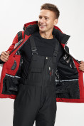 Купить Горнолыжная куртка мужская красного цвета 77015Kr, фото 11