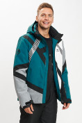 Купить Горнолыжная куртка мужская темно-зеленого цвета 77015TZ, фото 5