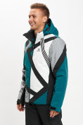 Купить Горнолыжная куртка мужская темно-зеленого цвета 77015TZ, фото 3