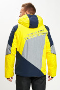 Купить Горнолыжная куртка мужская желтого цвета 77016J, фото 7