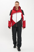 Купить Горнолыжная куртка мужская красного цвета 77016Kr, фото 11