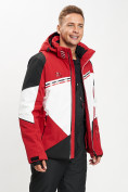 Купить Горнолыжная куртка мужская красного цвета 77016Kr, фото 4