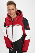 Купить Горнолыжная куртка мужская красного цвета 77016Kr, фото 2