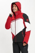 Купить Горнолыжная куртка мужская красного цвета 77016Kr, фото 6